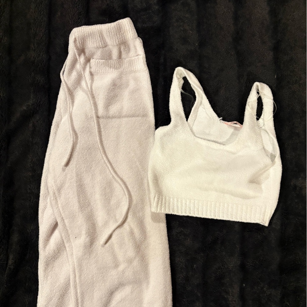 La Vie En Rose White Pajama Set Intimates Sleepwear